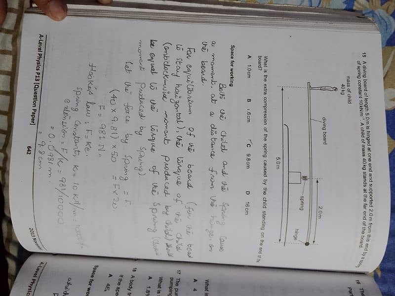 A Levels MCQS Solution Available For Physics And Chemistry 7