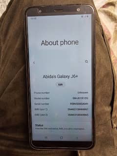 Glaxy j6 plus PTA Approved