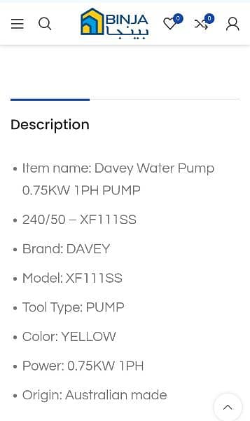 Water pump Original Davey Australia 1