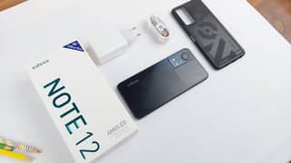 infinix note 12 with box and charger