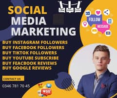 social media marketing Instagram,Youtube ,Tiktok,Followers,Likes,Views