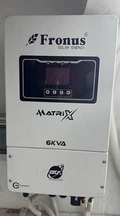 Fronus matrix ip65 6KVA solar inverter with 4 batteries