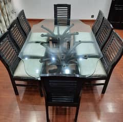 Stylish Dining table with 8 chairs