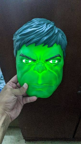 hulk face 3D light 0