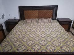 King size solid wooden bed