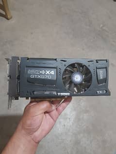 1.2 gb Gtx570 DDR5 320bit. . 60 plus fps. . 0