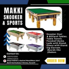 Snooker / Pool / Rasson Table / Star Table / Wiraka / American Pool