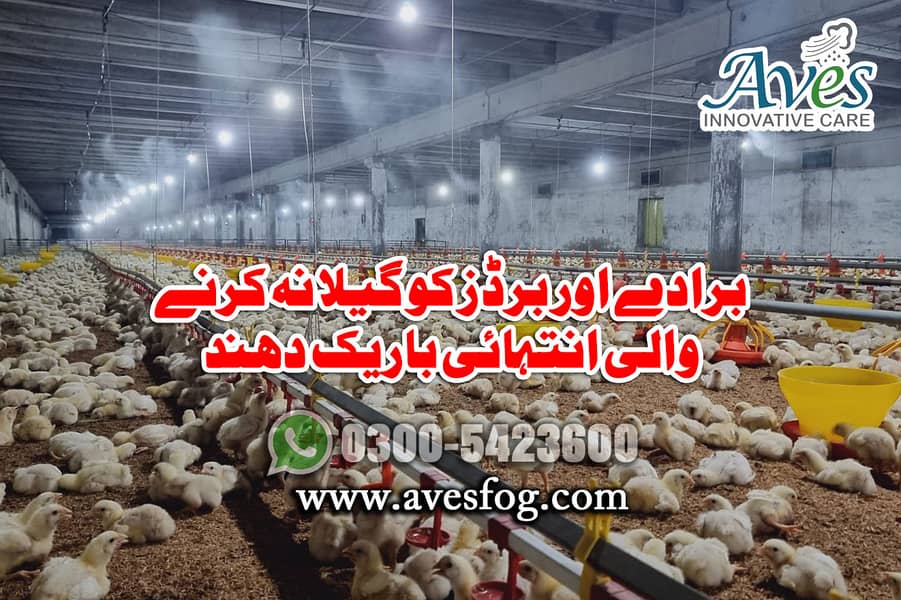 Misting system for poultry farm/water mist/Fog/water spray 8