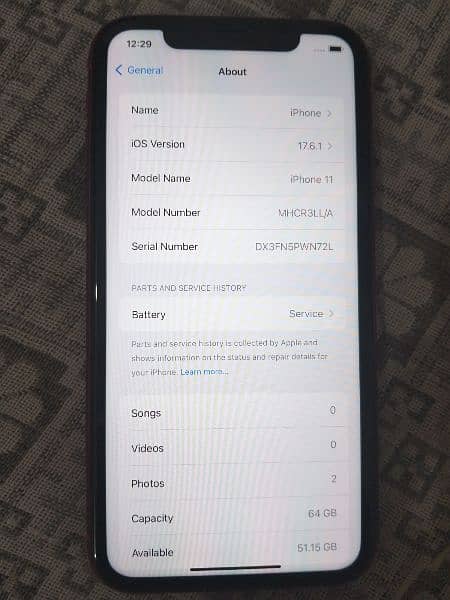 IPHONE 11 NON PTA 64GB 1