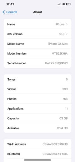 iphone xs max 64gb pta approved