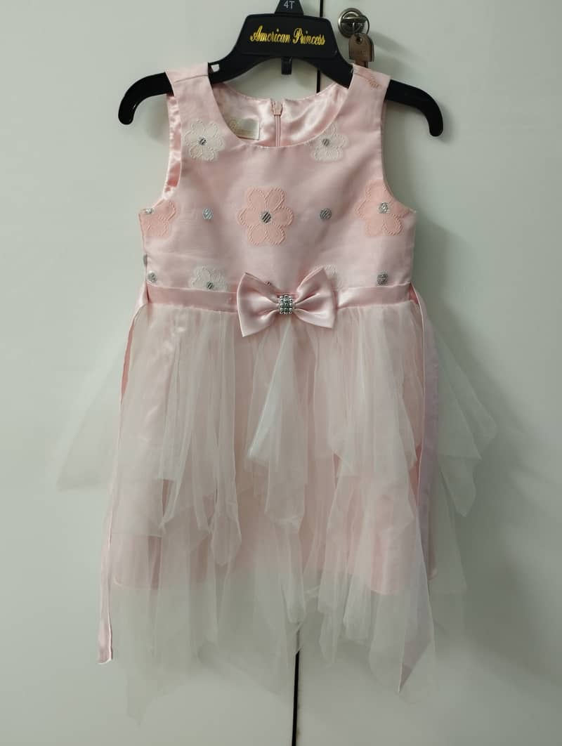 Beautiful pink frock for 4-5 years old girl 2