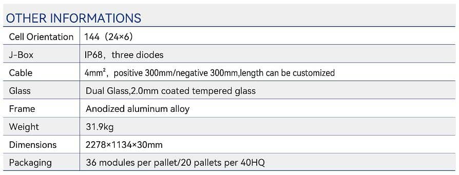 YINGLI N-TYPE 580W BIFICIAL DOUBLE SIDE A+ GRADE BEST QUALITY SOLAR 11