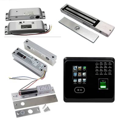 Zkteco face & Biometric attendance machine magnetic door lock Electric