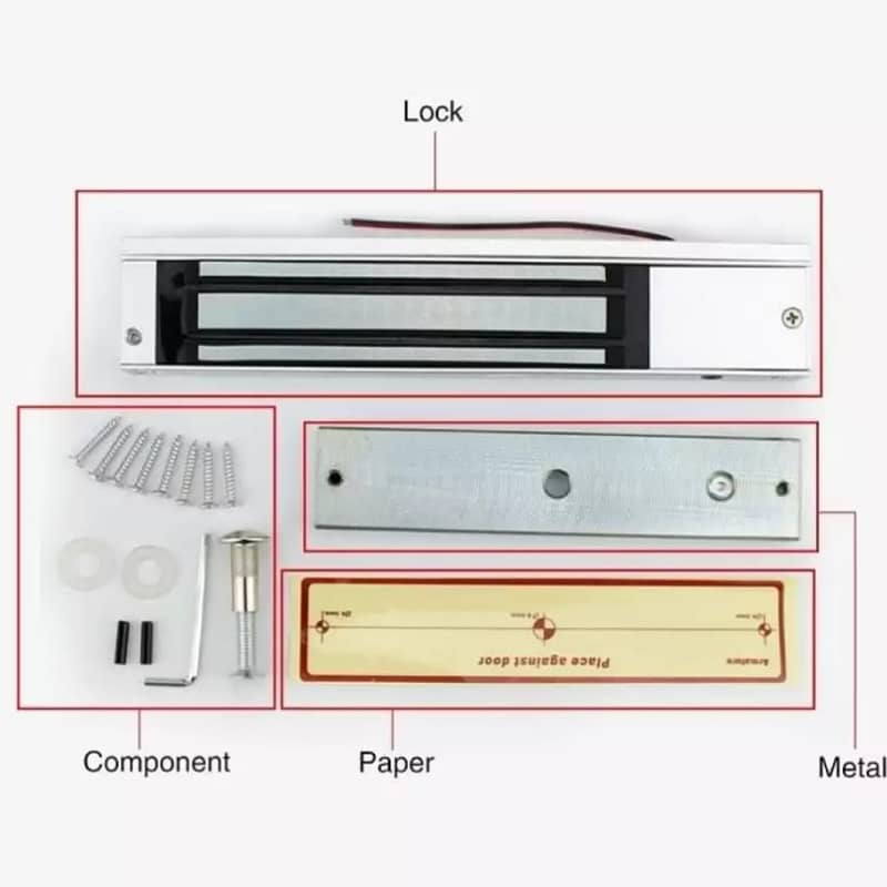 Zkteco face & Biometric attendance machine magnetic door lock Electric 1