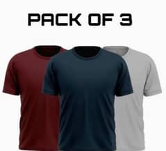 Pack of 3 basic T-shirts for men