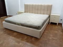 king poshish Bed with side tables available Here