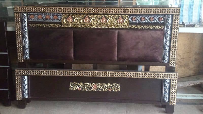 king poshish Bed with side tables available Here 3