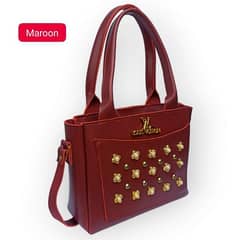 WOMEN'S REXINe studded Hand BAG