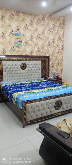 Bed Set With Side Tables dressing and Almari