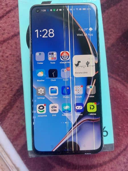 oppo Reno 6 panel ma lines han no open no rapier no sakrash box chrg 1