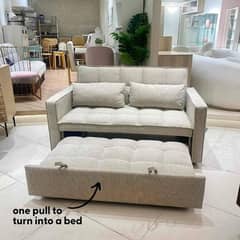 3 Seater FOLDING Sofa Cum Bed  maqboolinterior. pk