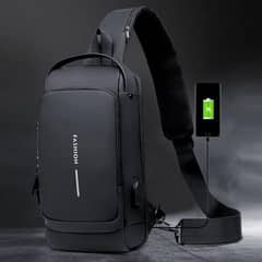 Chest Bag Multifunction Crossbody Sling Pack Anti-theft Usb Charge