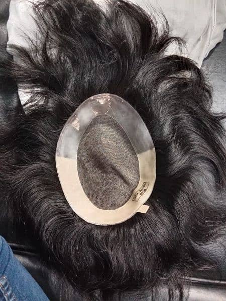 Mono base hair's patch 100% human hair wig's 2