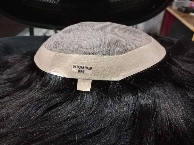 Mono base hair's patch 100% human hair wig's 4