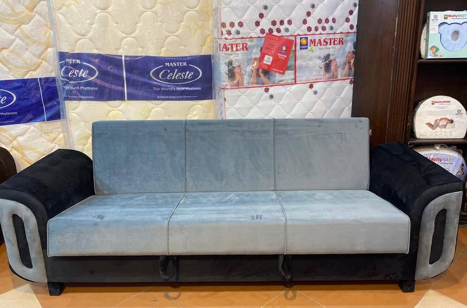 sofa cum bed (2in1)(sofa + bed)( master Molty foam )10 year warranty 14