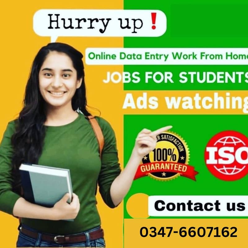 03476607162 Home Based Online job Available  |> Male & Females Stude 0