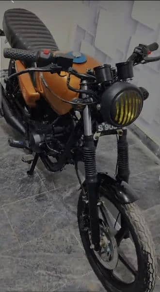 110cc bike super power cafe racer modified bike , good fuel average 4