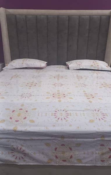 Export to UK lot  pure cotton double bed bedsheet with 2 pillow cover 14