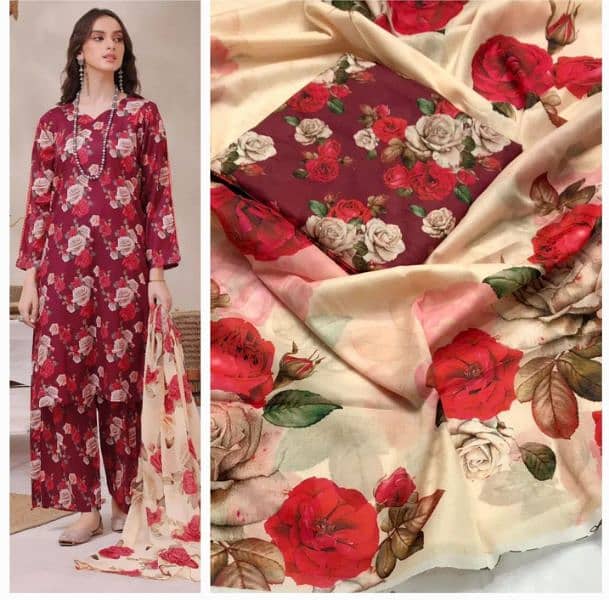 3pcs digital printed lawn/ladies lawn 7