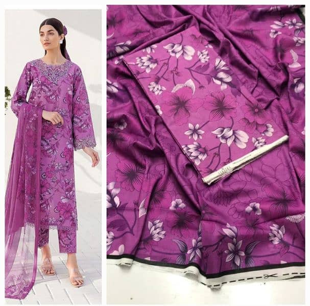 3pcs digital printed lawn/ladies lawn 10