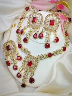 Bridal jewellery set for sale/mala zircon set/zircon jewelry/