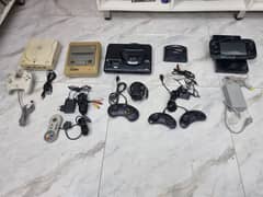 Retro Consoles Lot ( Super Nintendo, Sega Genesis, Dreamcast, Wii U )