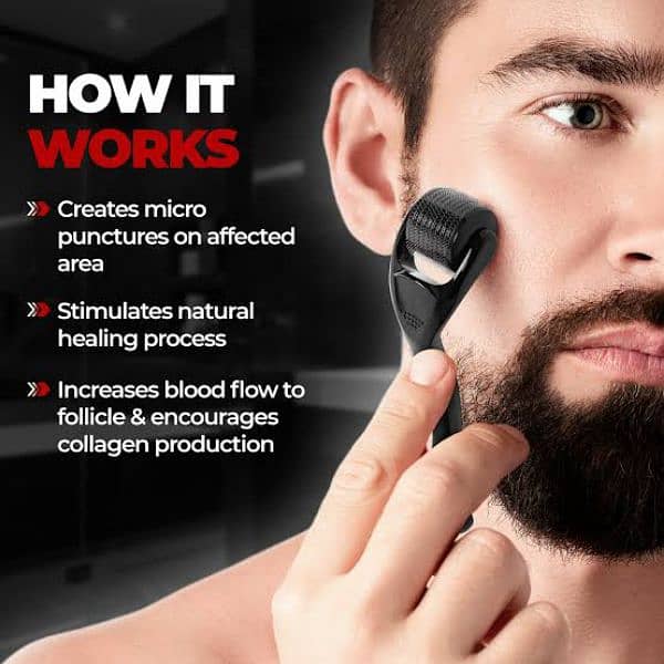 HAIR DARMA ROLLER FOR HAIR AND BEARD GROWTH 4