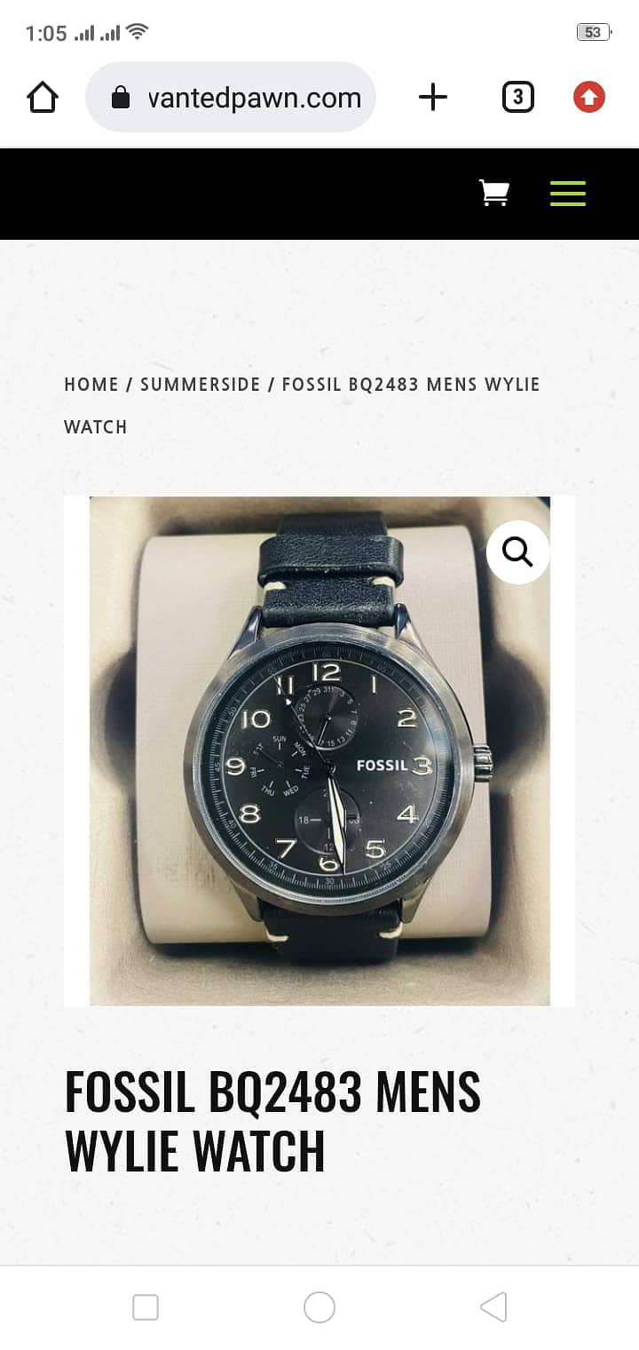 Fossil American original brand watch 2