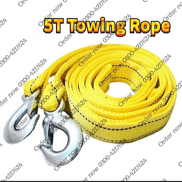 Auto Car Tow Chain/Rope Snatch Strap - 10 feet long - Orange | 7