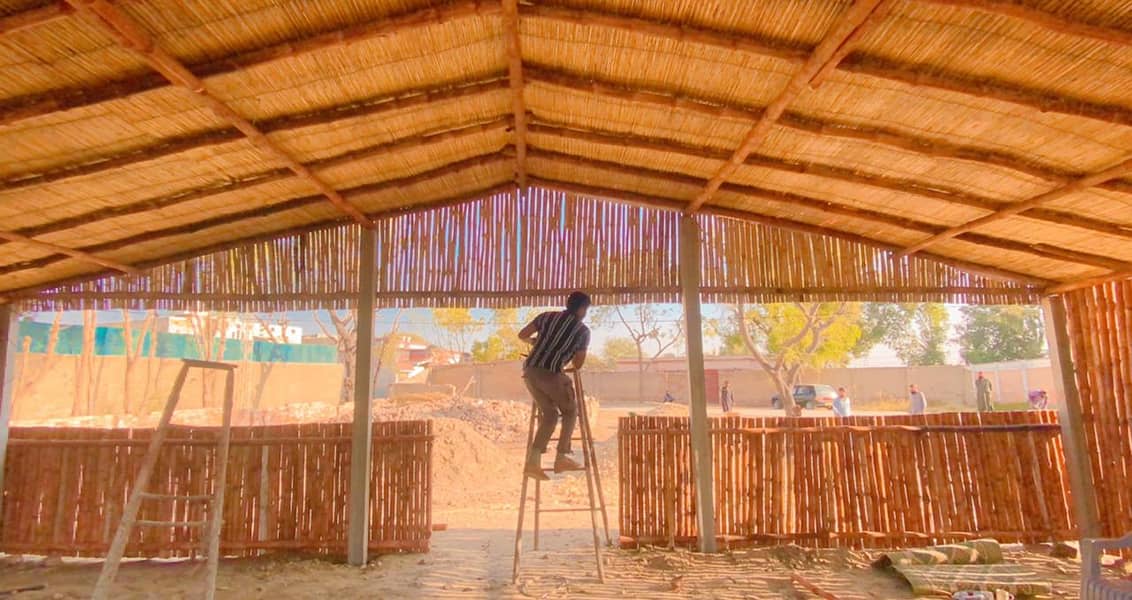 Bamboo huts/parking shades/Jaffri shade/Bamboo Pent House 13