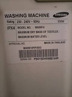 sumsang automatic mashine washing & drying