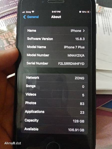 Iphone 7 plus 128 Gb PTA approved 6