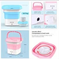 Foldable Electric Mini Washing Machine with Dryer Option, Portable Wa 10