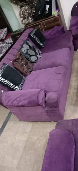 5 seater sofa purple colour multiform 1