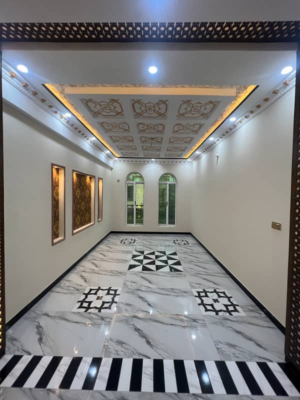 5 Marla Brand New Spanish House For Sale , B Block AL Rehman Garden Phase4 Near Jallo Park Main Canal Road Lahore 15