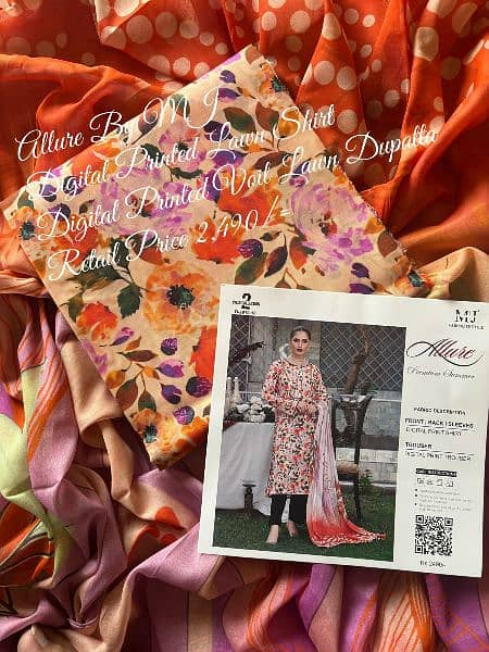 shrit dupatta lawn mj 2