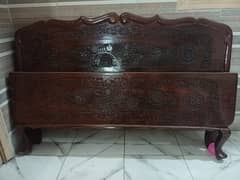 *PURE WOOD SINGLE BED PAIR*