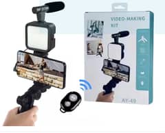 Vlogging Kit For Mobile with Mic, 6 in 1 Video Making Kit