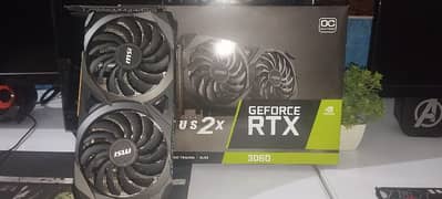 MSI VENTUS RTX 3060 12 GB with original box