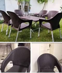 plastic chairs set